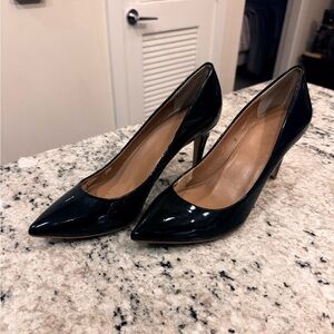 J. Crew Black Patent Leather Heels